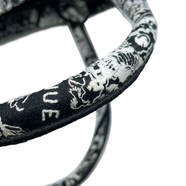 クリスチャン・ディオール トートバッグ ブックトート プラン ドゥ パリ ミディアム M1296ZOMP_M46I 黒 白