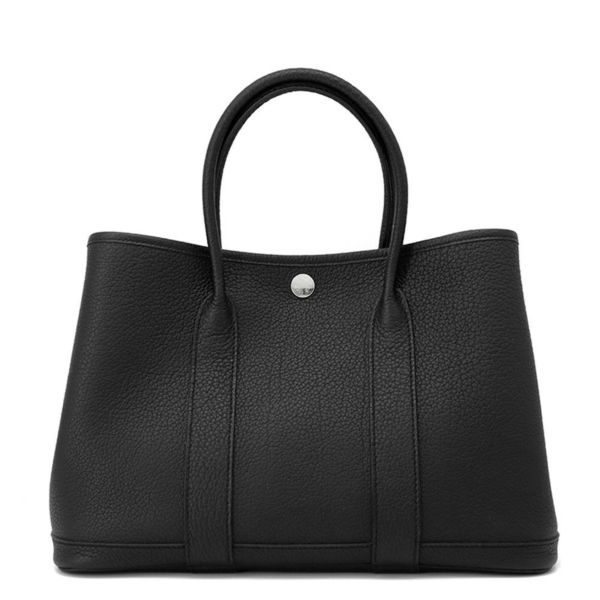 エルメス トートバッグ ガーデンパーティTPM ブラック/シルバー
