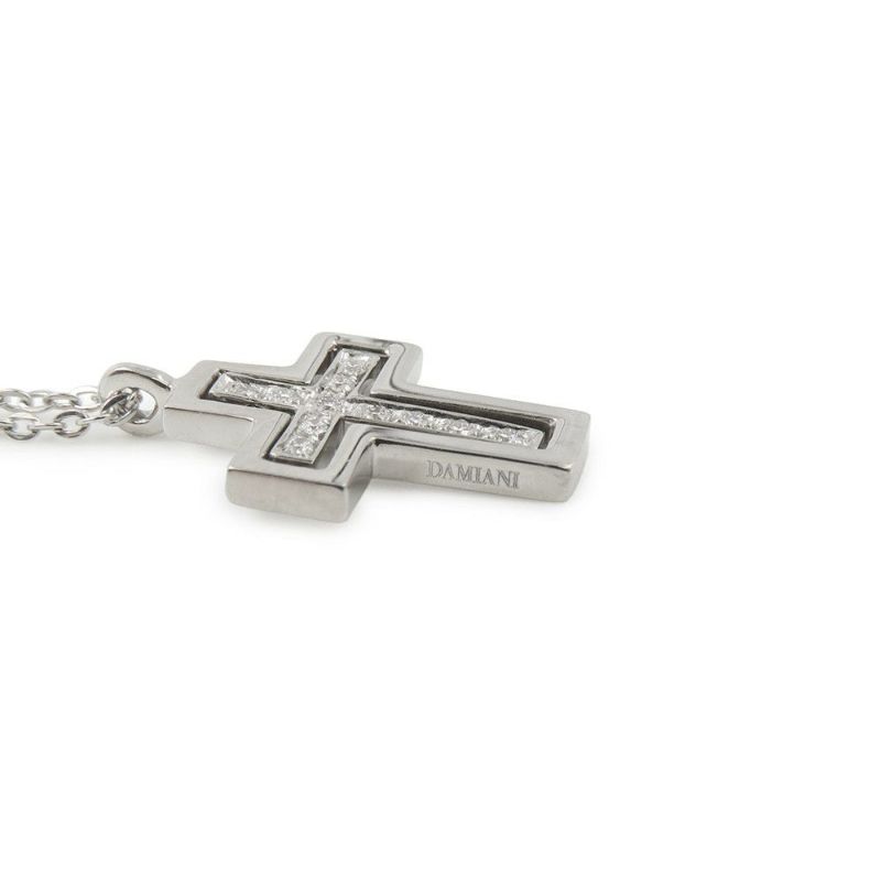 ダミアーニ ネックレス ベル エポック ミニ クロス ダイヤモンド K18WGホワイトゴールド 20059783 DAMIANI ペンダント