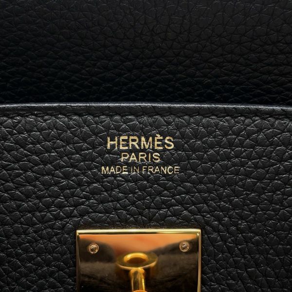 エルメス バーキン30 ブラック/ピンクゴールド金具 トゴ C刻印 HERMES Birkin ハンドバッグ 黒