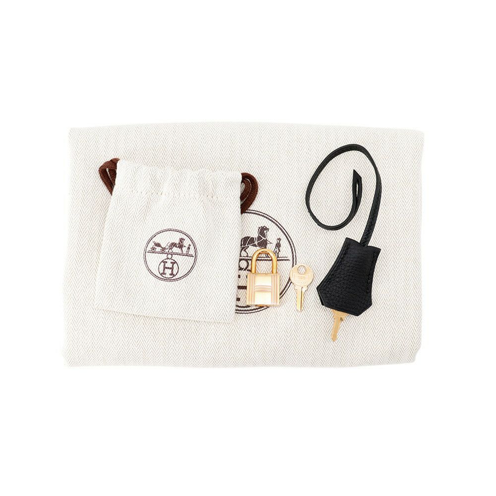 エルメス バーキン30 ブラック/ピンクゴールド金具 トゴ C刻印 HERMES Birkin ハンドバッグ 黒