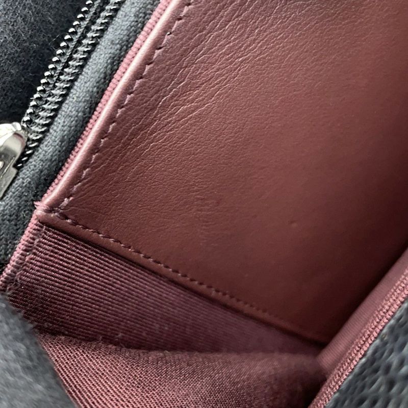 シャネル チェーンウォレット クラシック マトラッセ ココマーク キャビアスキン AP0250 CHANEL 財布 黒
