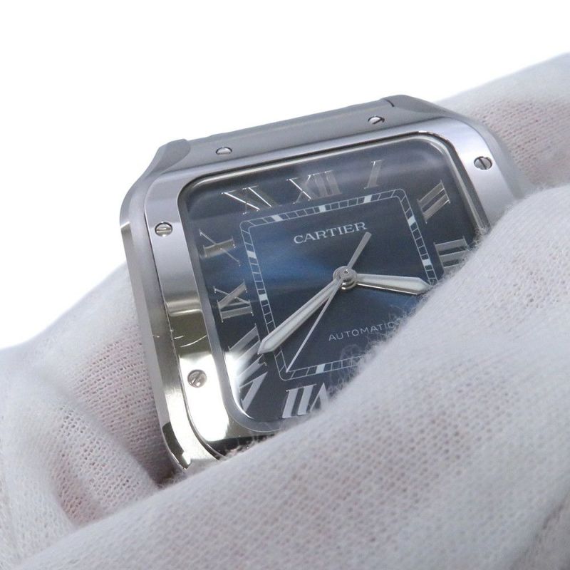 カルティエ サントス ドゥ カルティエ LM WSSA0071 Cartier 腕時計 ブルー文字盤