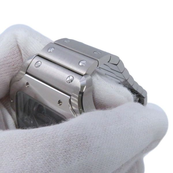 カルティエ サントス ドゥ カルティエ LM WSSA0071 Cartier 腕時計 ブルー文字盤