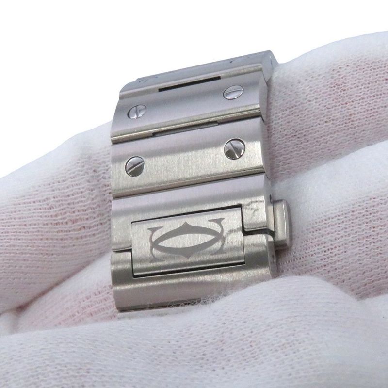 カルティエ サントス ドゥ カルティエ LM WSSA0071 Cartier 腕時計 ブルー文字盤