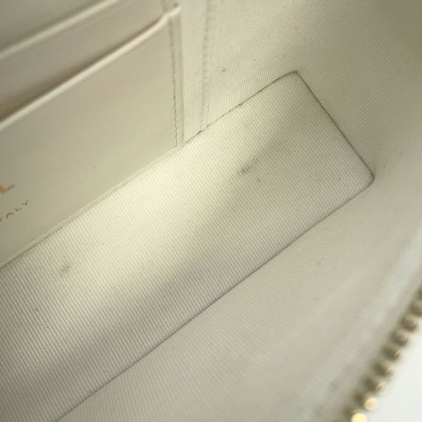 シャネル ハンドバッグ マトラッセ ココマーク バニティケース キャビアスキン AP4404 CHANEL 白 2way ヴァニティ