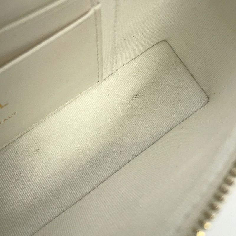 シャネル ハンドバッグ マトラッセ ココマーク バニティケース キャビアスキン AP4404 CHANEL 白 2way ヴァニティ