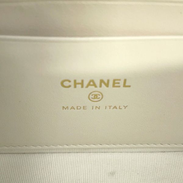 シャネル ハンドバッグ マトラッセ ココマーク バニティケース キャビアスキン AP4404 CHANEL 白 2way ヴァニティ