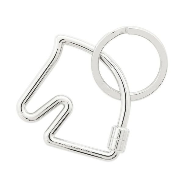 エルメス キーホルダー シュバル Cheval シルバー金具 HERMES キーリング