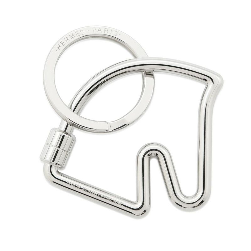 エルメス キーホルダー シュバル Cheval シルバー金具 HERMES キーリング