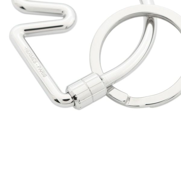 エルメス キーホルダー シュバル Cheval シルバー金具 HERMES キーリング