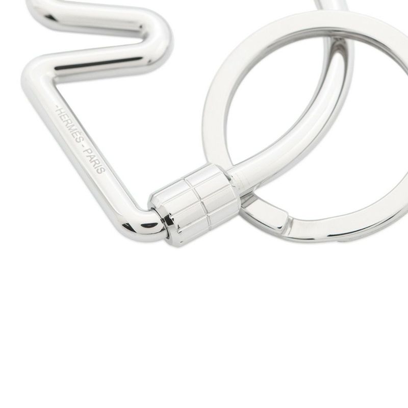 エルメス キーホルダー シュバル Cheval シルバー金具 HERMES キーリング