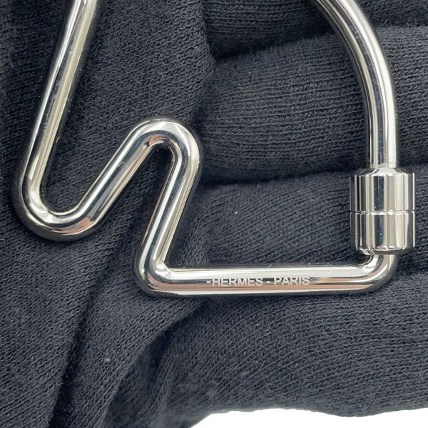 エルメス キーホルダー シュバル Cheval シルバー金具 HERMES キーリング