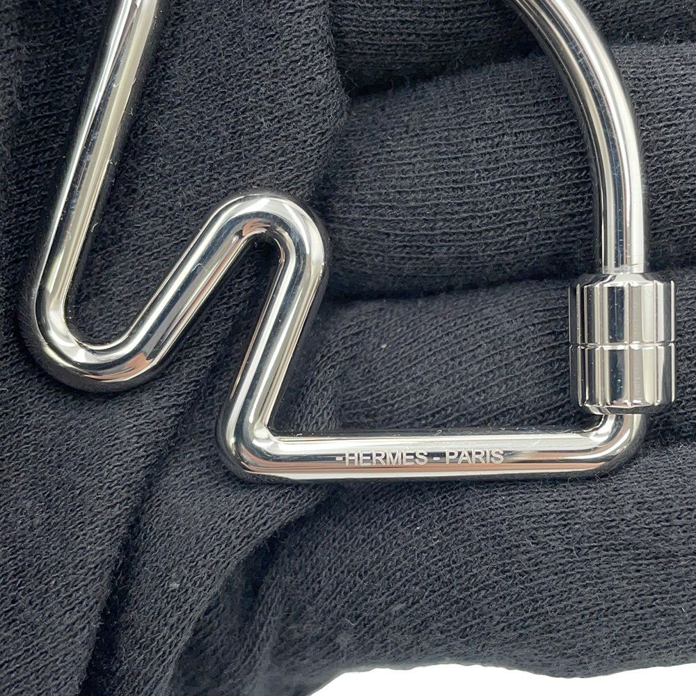 エルメス キーホルダー シュバル Cheval シルバー金具 HERMES キーリング