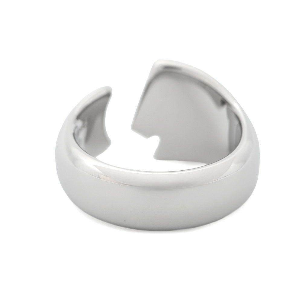 エルメス リング カルーゼル ブラック/シルバー金具 サイズT58 HERMES アクセサリー 指輪