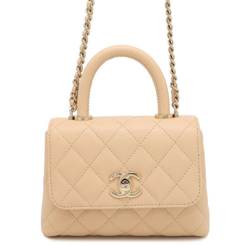 シャネル ハンドバッグ マトラッセ ココハンドル ミニミニ キャビアスキン AP4244 2wayチェーンショルダー