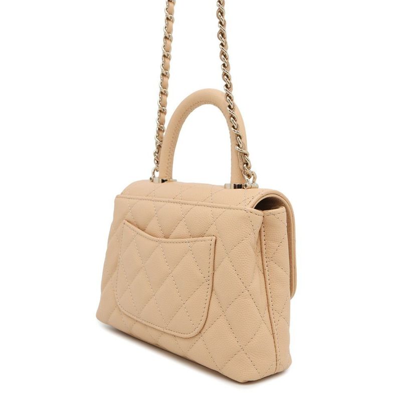 シャネル ハンドバッグ マトラッセ ココハンドル ミニミニ キャビアスキン AP4244 2wayチェーンショルダー