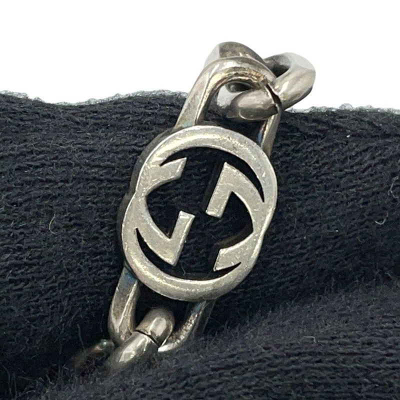 グッチ ブレスレット インターロッキング チェーン Ag925 サイズ18 620798 GUCCI アクセサリー