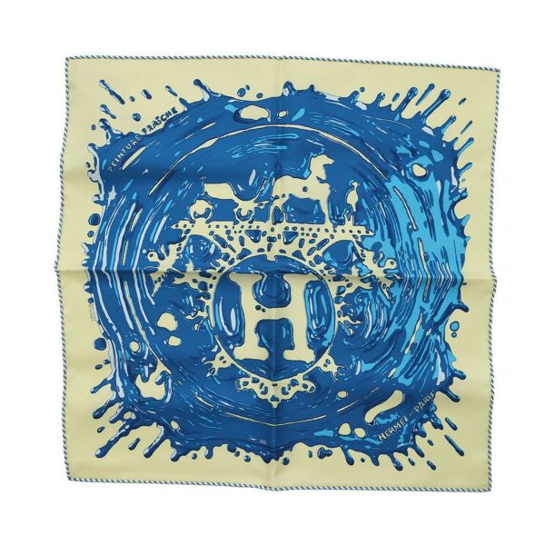 国内正規品エルメスガヴロッシュHERMESペンキ塗りたて美品カレ45ミニスカーフ エルメス スカーフ カレ45 ガウロッシュ ペンキ塗りたて