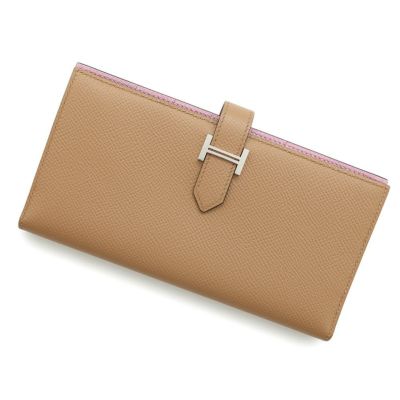 HERMES エルメス 長財布 ベアン スフレ ブラウン系 ゴールド エプソン HERMES エルメス 長財布 ベアンスフレ セサミ (セザム) エプソン