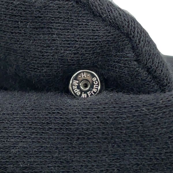 エルメス ピアス ミニ・ポップアッシュ ブラック/シルバー金具 Hモチーフ HERMES Pop H ポップH 黒