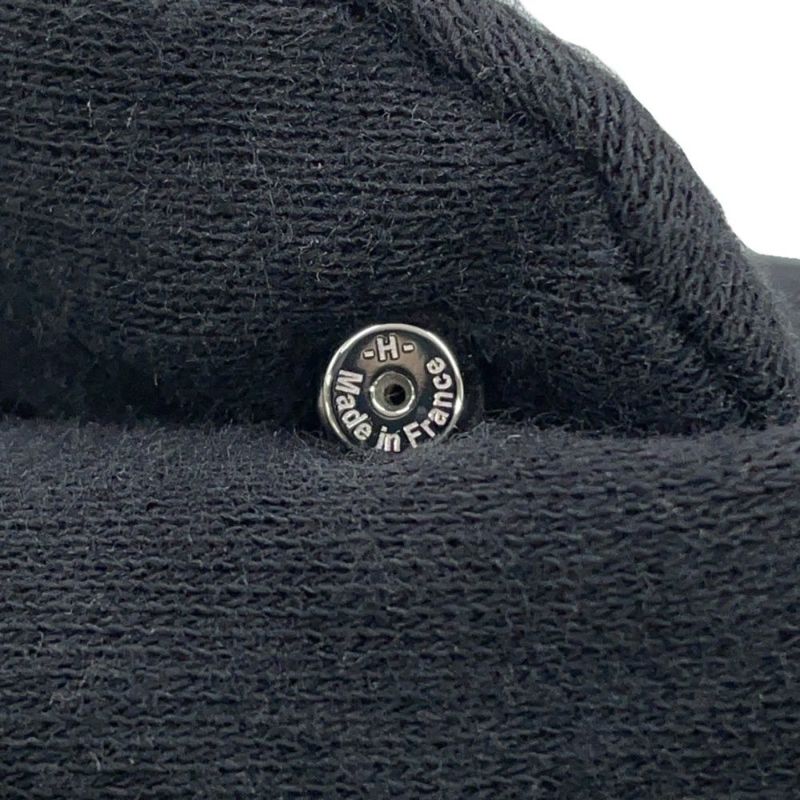 エルメス ピアス ミニ・ポップアッシュ ブラック/シルバー金具 Hモチーフ HERMES Pop H ポップH 黒