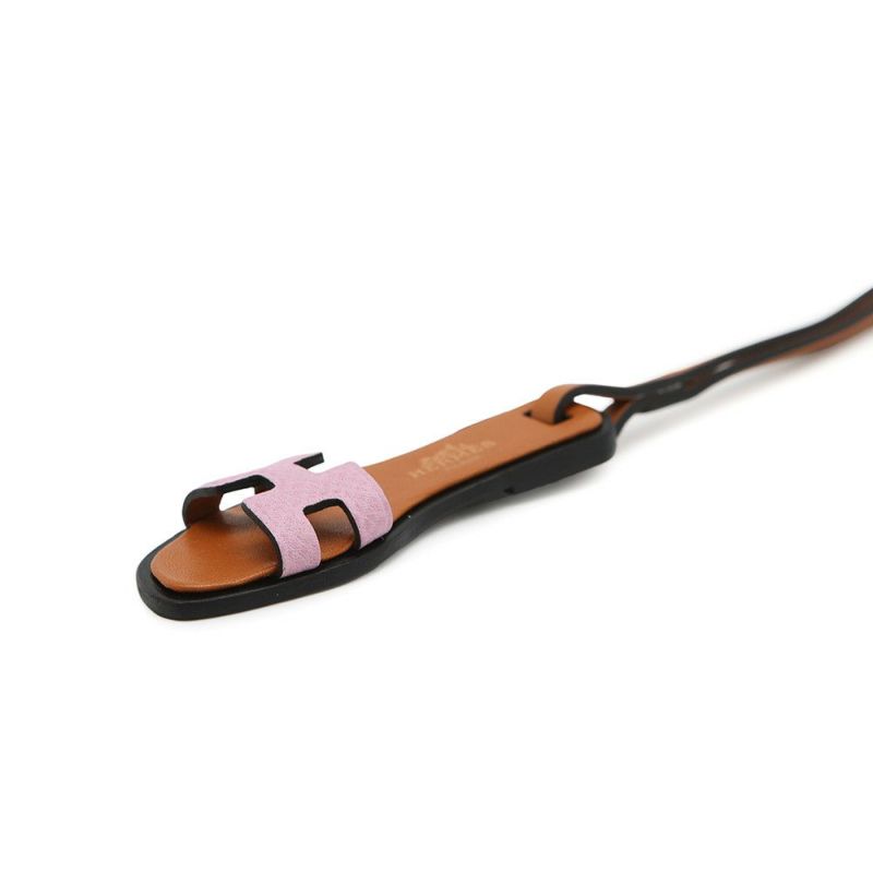 エルメス バッグチャーム オラン・ナノ フランボワーズ/ナチュラルサブレ/ブラック エプソン/ヴォ―バトラー/ヴァッシュハンター