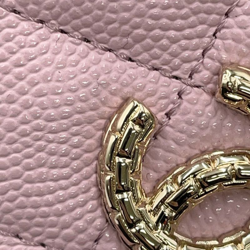 シャネル カードケース マトラッセ ココマーク キャビアスキン AP3187 CHANEL 財布