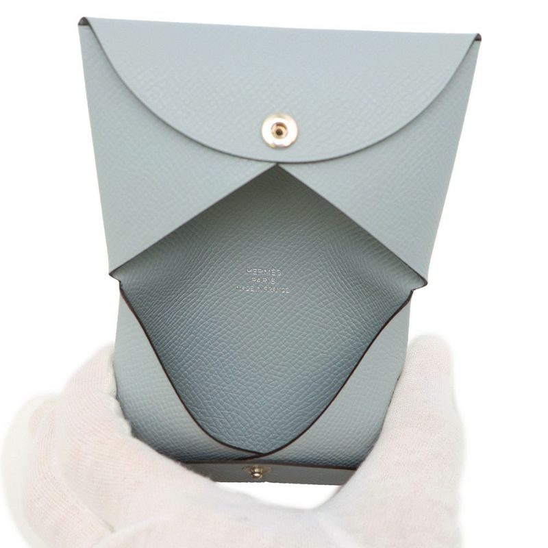 エルメス カードケース カルヴィ グリパンタン エプソン K刻印 HERMES 名刺入れ