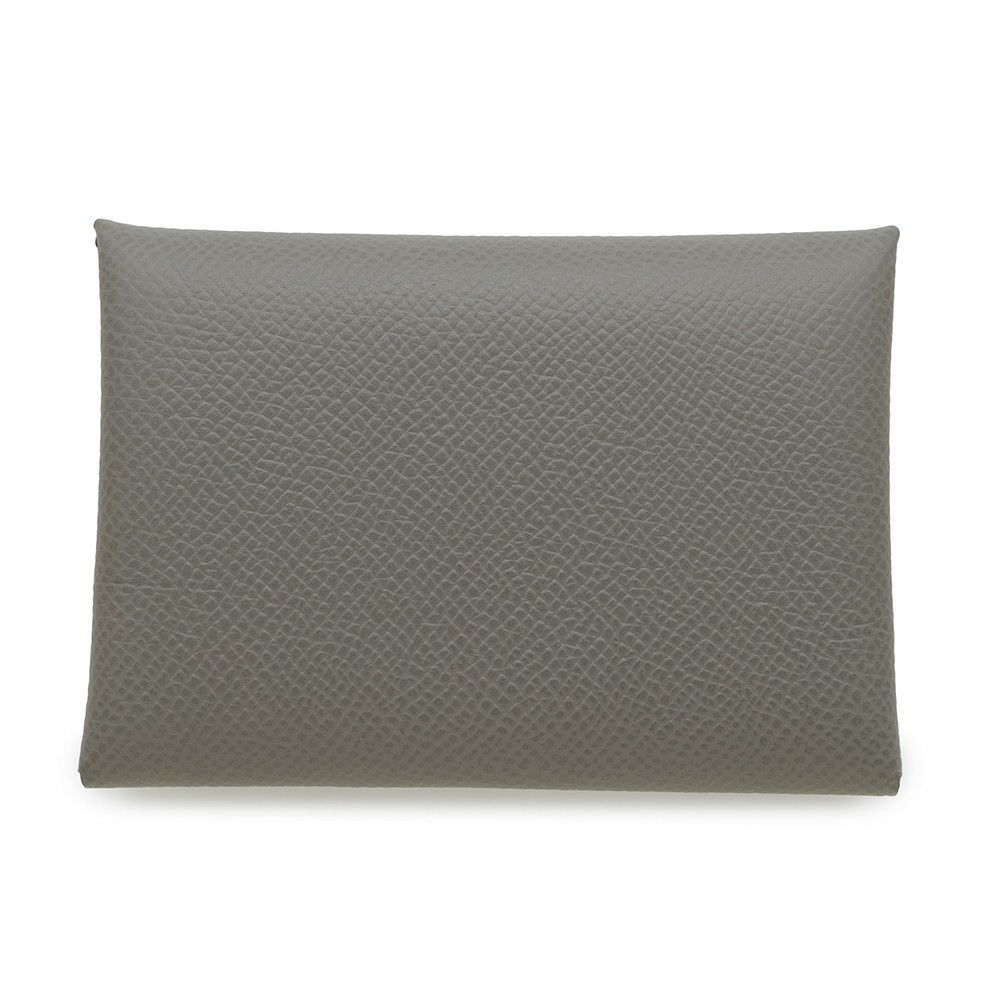 エルメス コインケース カルヴィ デュオ グリメイヤー/シルバー金具 エプソン K刻印 HERMES 財布