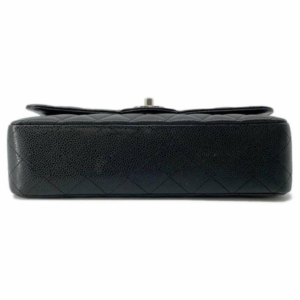 シャネル チェーンショルダーバッグ マトラッセ25 ココマーク キャビアスキン ダブルチェーン A01112 黒