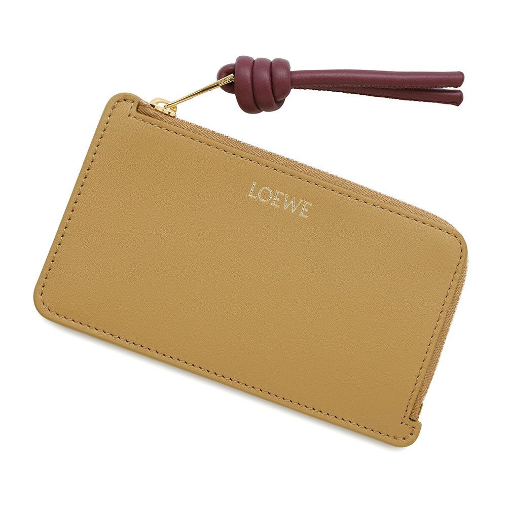 ロエベ カードケース ノット コイン カードホルダー シャイニーナパ 