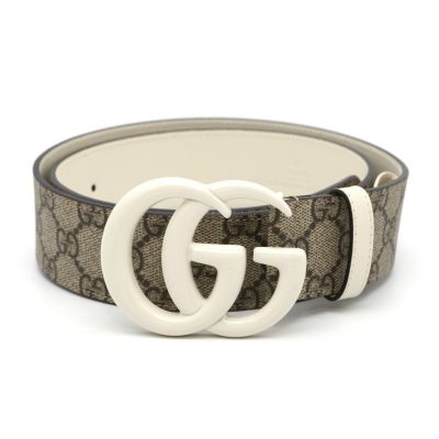 グッチ ベルト ダブルGバックル レザーベルト GGマーモント