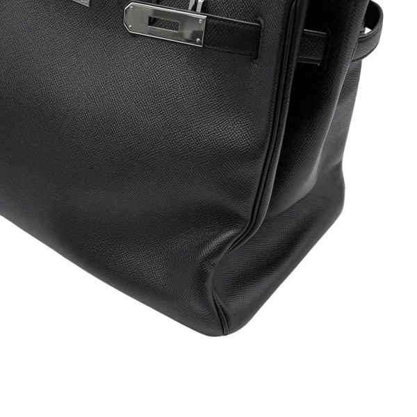 エルメス バーキン35 ブラック/シルバー金具 エプソン T刻印 HERMES Birkin ハンドバッグ 黒