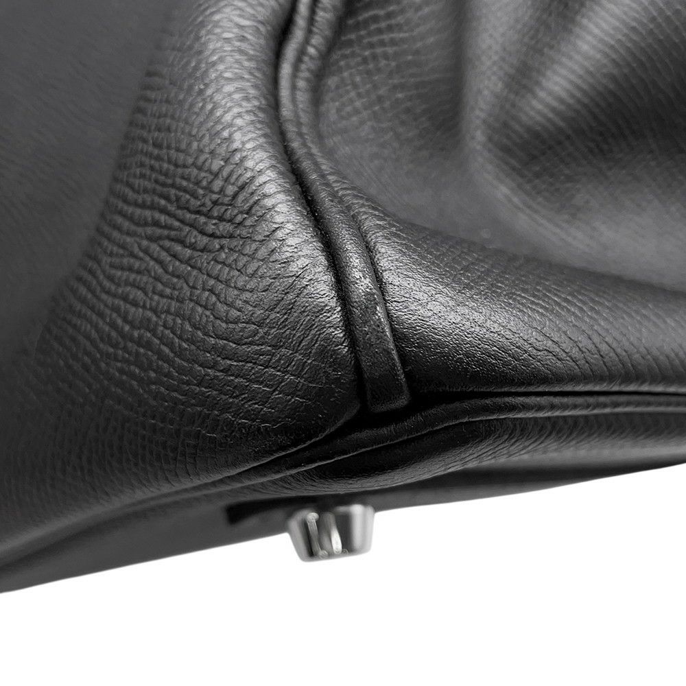 エルメス バーキン35 ブラック/シルバー金具 エプソン T刻印 HERMES Birkin ハンドバッグ 黒