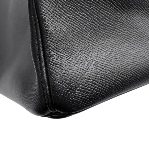 エルメス バーキン35 ブラック/シルバー金具 エプソン T刻印 HERMES Birkin ハンドバッグ 黒