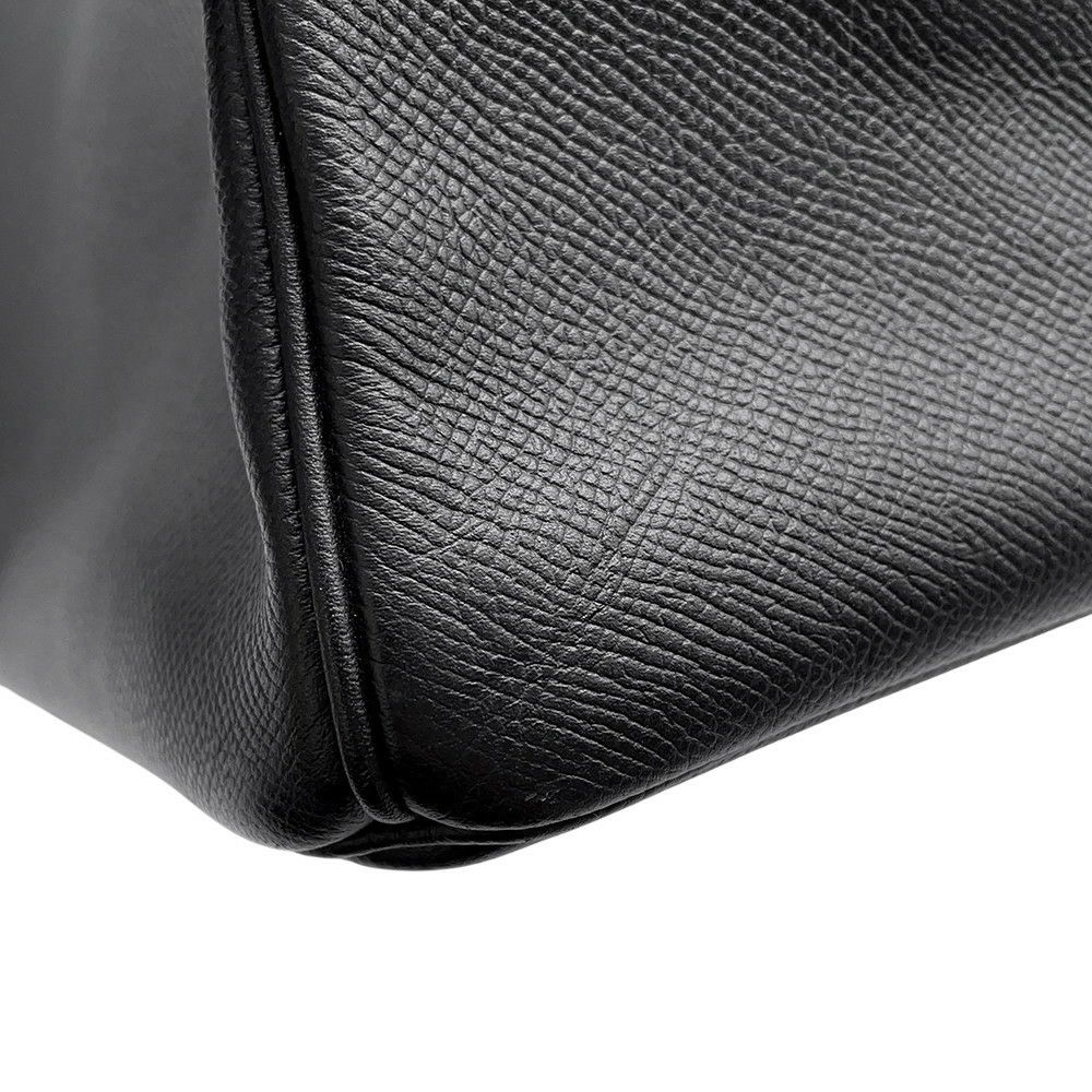 エルメス バーキン35 ブラック/シルバー金具 エプソン T刻印 HERMES Birkin ハンドバッグ 黒