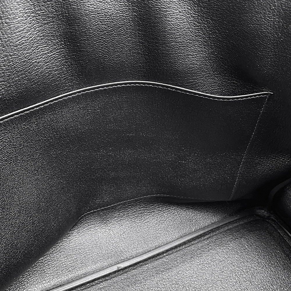 エルメス バーキン35 ブラック/シルバー金具 エプソン T刻印 HERMES Birkin ハンドバッグ 黒