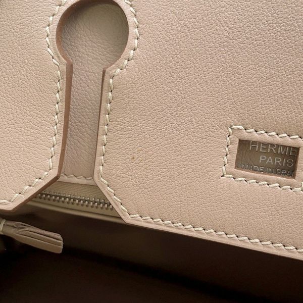 エルメス バーキン30 ギリーズ アルジル/エトゥープ/シルバー金具 スイフト □P刻印 HERMES Birkin ハンドバッグ