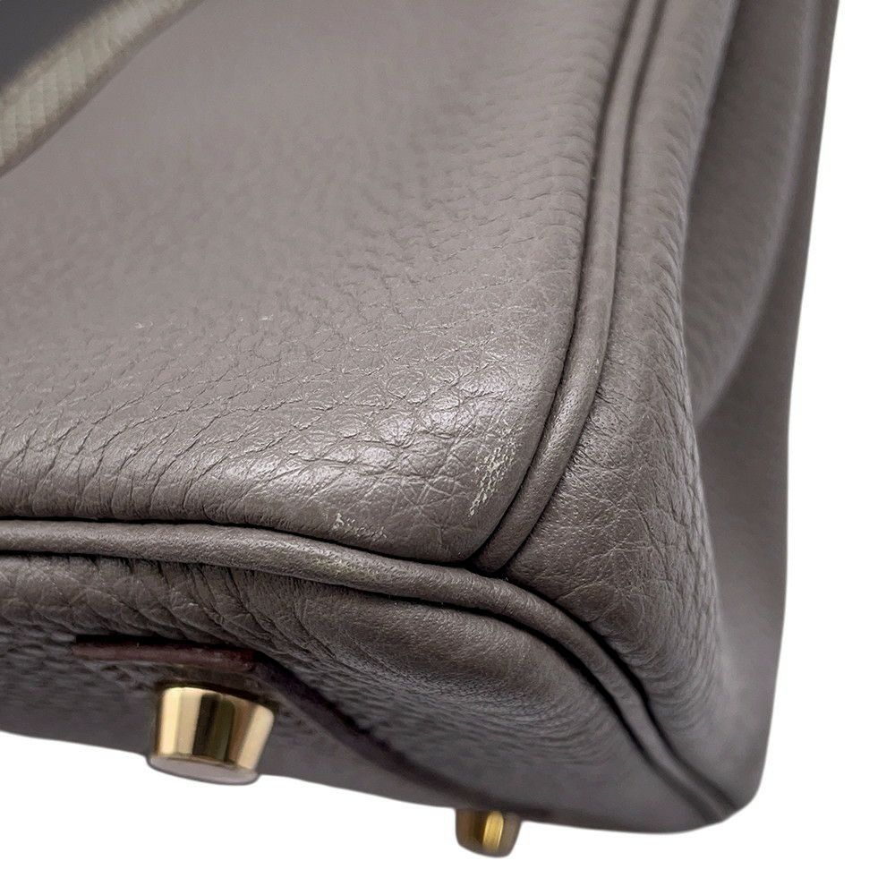 エルメス バーキン30 クラブ エタン/グラファイト/シャンパンゴールド金具 トリヨンクレマンス/リザード □P刻印 HERMES Birkin