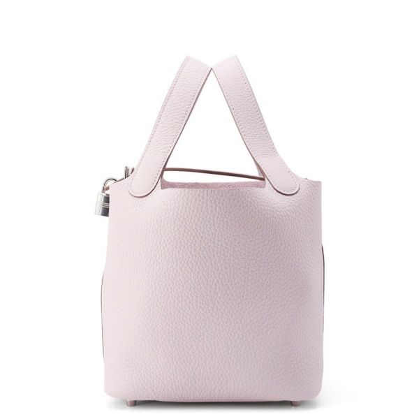 エルメス ハンドバッグ ピコタンロックPM モーヴペール/シルバー金具 トリヨンクレマンス W刻印