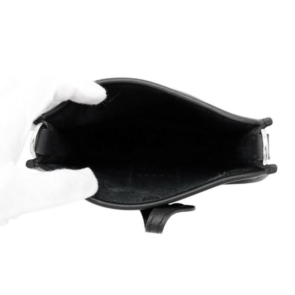 エルメス エブリンTPM アマゾン サングル ジグザグ ブラック/ホワイト/シルバー金具 トリヨンクレマンス K刻印 黒 白