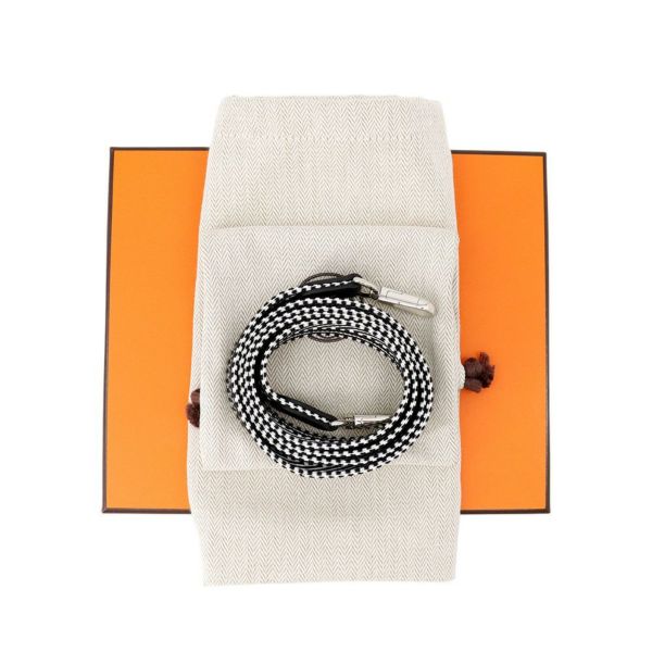 エルメス エブリンTPM アマゾン サングル ジグザグ ブラック/ホワイト/シルバー金具 トリヨンクレマンス K刻印 黒 白