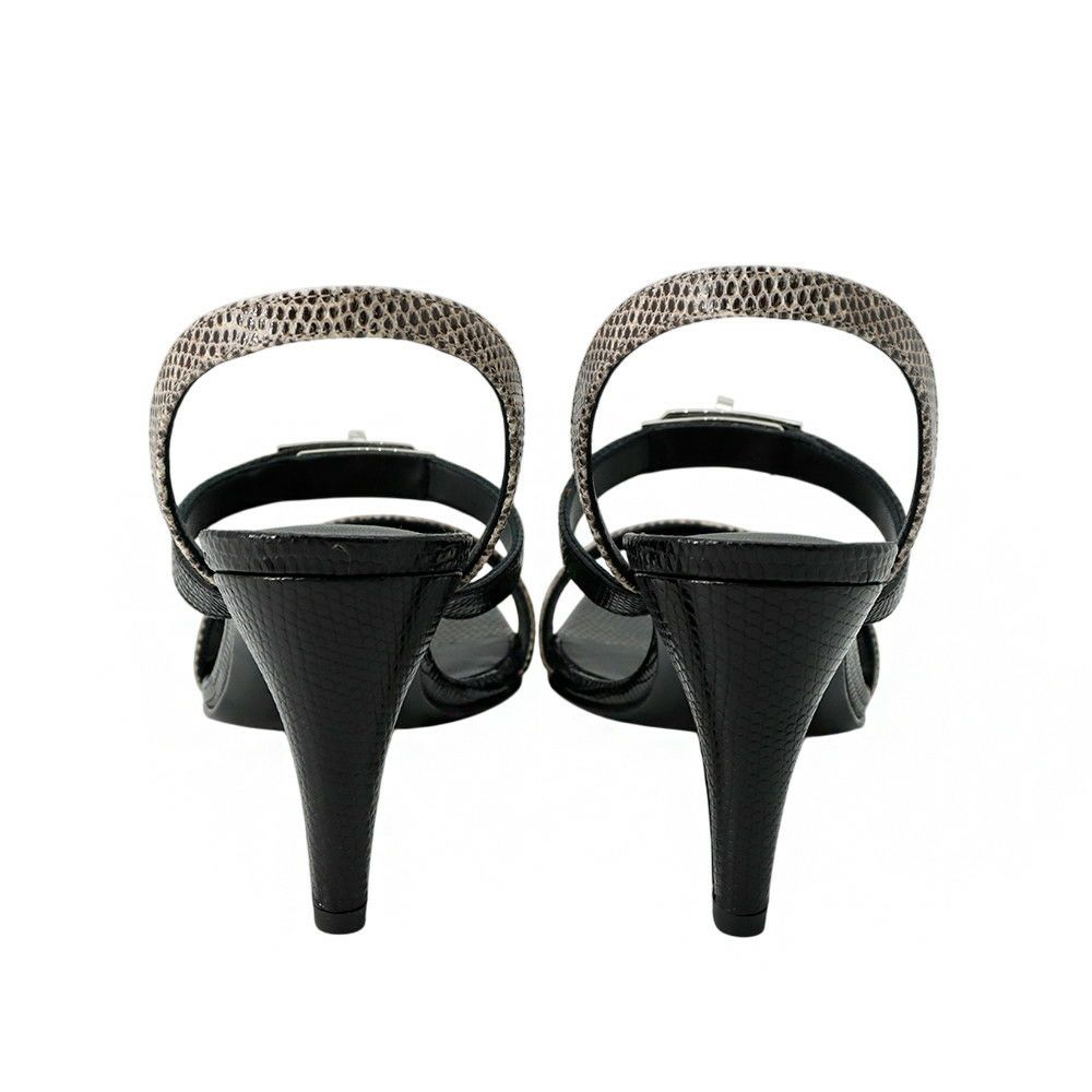 エルメス ミュール グラムール リザード レディースサイズ36 HERMES 靴 サンダル 黒