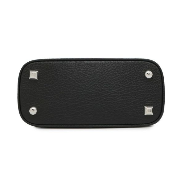 メゾンマルジェラ ハンドバッグ 5AC マイクロ カーフレザー/コットン S56WG0081 2way 黒