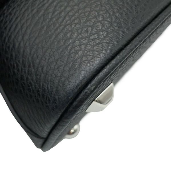 メゾンマルジェラ ハンドバッグ 5AC マイクロ カーフレザー/コットン S56WG0081 2way 黒