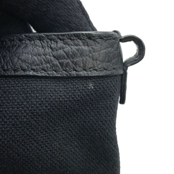 メゾンマルジェラ ハンドバッグ 5AC マイクロ カーフレザー/コットン S56WG0081 2way 黒