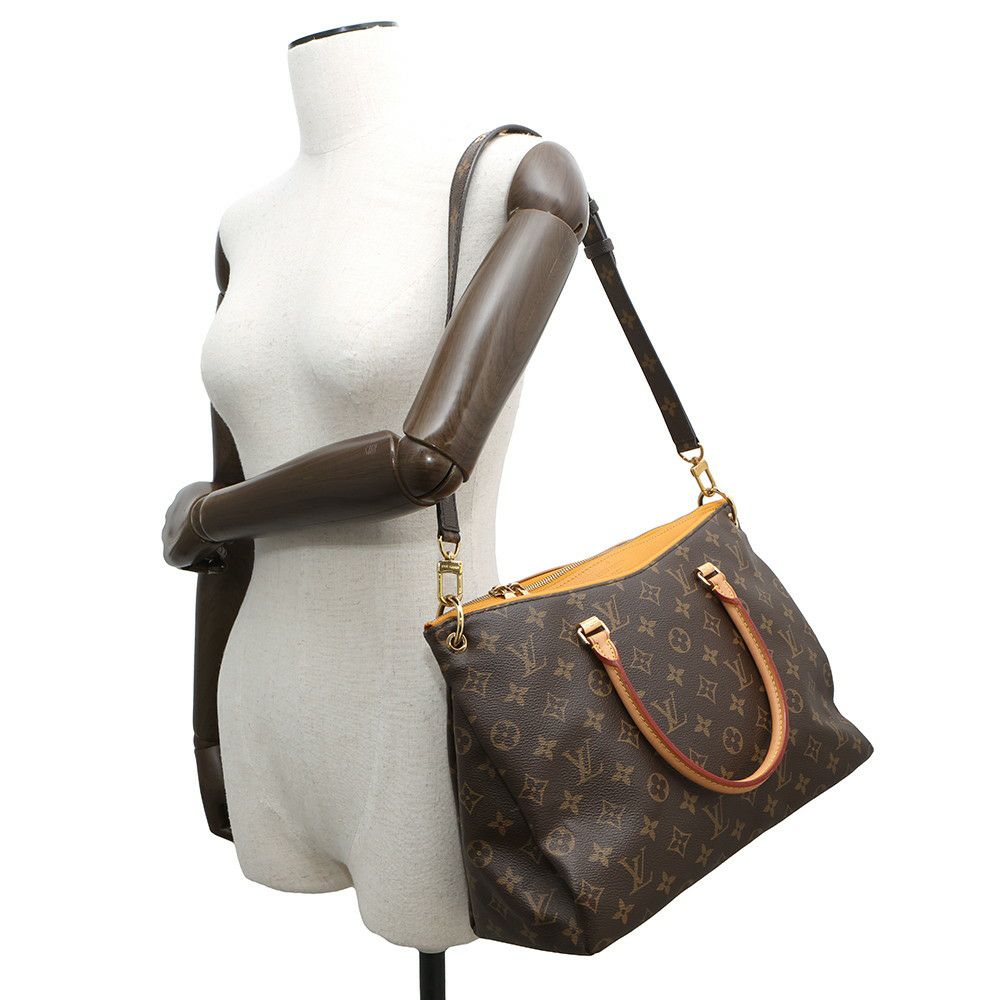 ルイヴィトン ハンドバッグ モノグラム パラス M40929 LOUIS VUITTON 2way イエロー