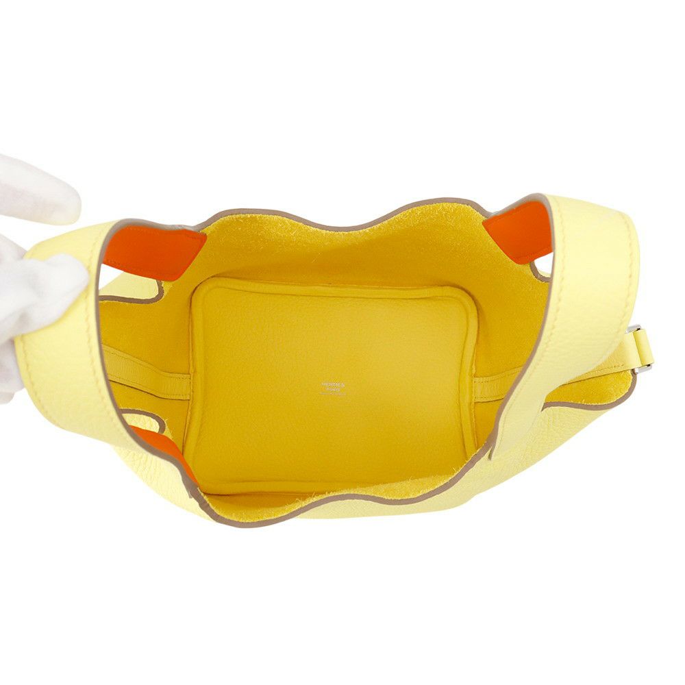 エルメス ピコタンロックPM エクラ リモンチェッロ/オレンジフィールド/シルバー金具 トリヨンクレマンス K刻印