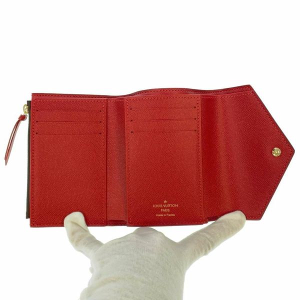 ルイヴィトン 財布 ダミエ・エベヌ ポルトフォイユ・ヴィクトリーヌ N41659 LOUIS VUITTON ヴィトン 三つ折り財布